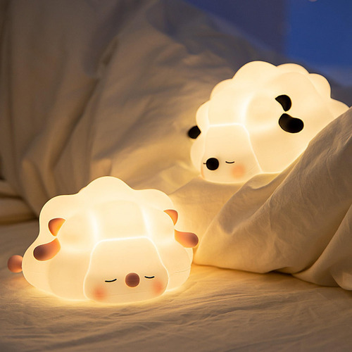 Lámpara De Mesa Con Luz De Noche, Luz De Noche De Silicona