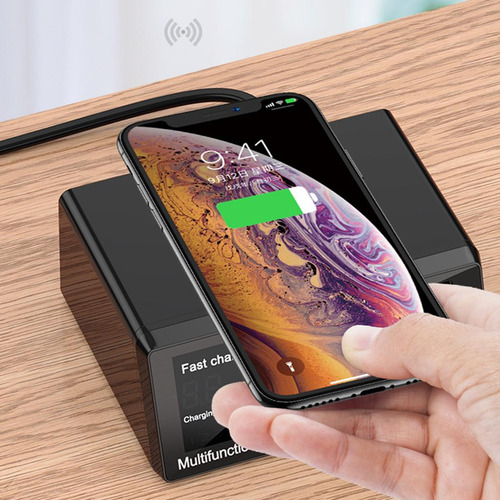 Estación De Carga Inalámbrica Cargador Usb Múltiple 8