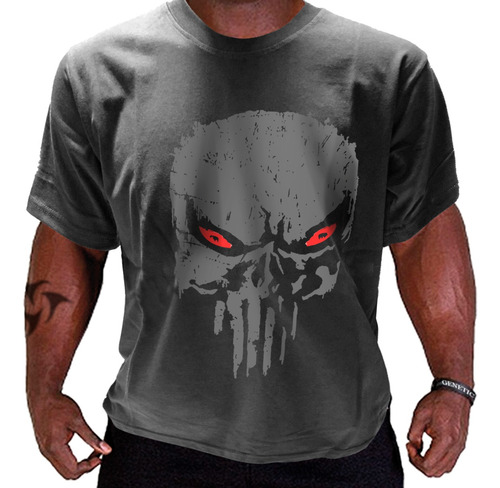 Remera Punisher Skull Genetic 100% Algodon Entrenamiento 