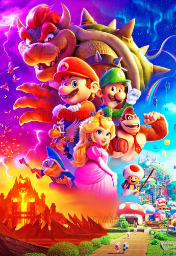 Pósters Super Mario Bros Movie - La Película - 2023 - 42x30