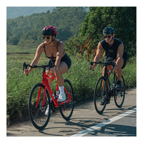 Bicicleta Speed Bike Aro 700 21v Shimano Cor Vermelho