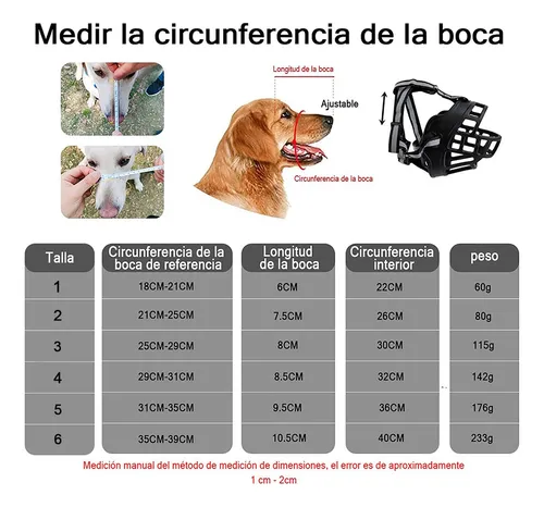 Bozal For Perro De Entrenamiento Todas Las Tallas