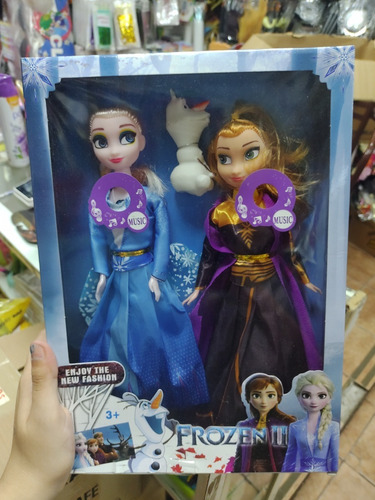 Muñecas Frozen Con Música Articuladas  Ana, Elsa Y Olaf 