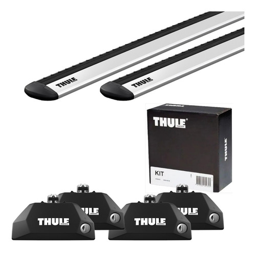 Rack De Teto Thule Prata Asx Versão Com Longarina Integrada 