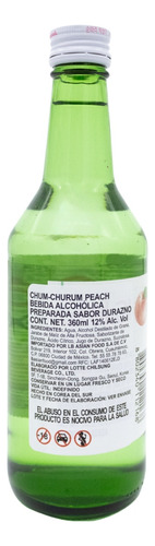 Lotte Soju Chum Churum Durazno 360 Ml
