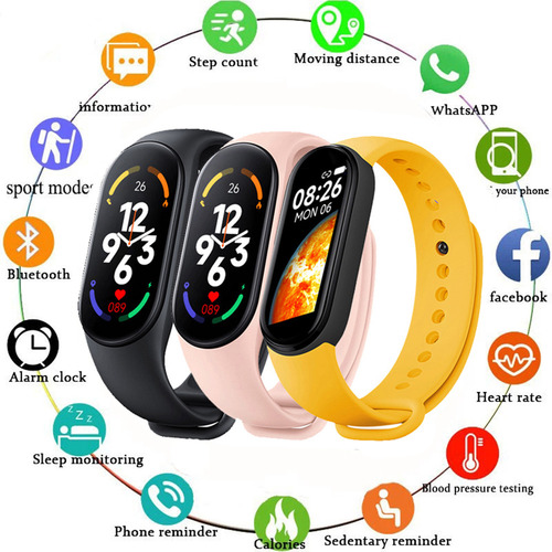 (bk) For Reloj Deportivo Resistente Al Agua Smart Band Ip67