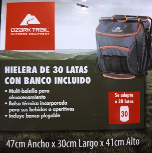 Hielera Suave Con Banco Para 30 Latas.nueva. Bolso O Hieler