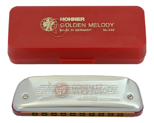 Imagen 8 de 8 de Armonica Hohner Golden Melody Diatonica