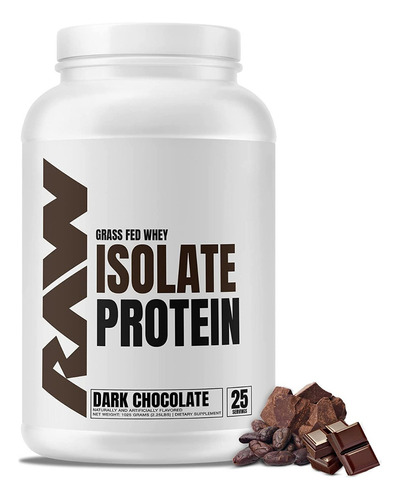 Proteina Isolatada Iso Raw Nutrition 1.97 Lbs Todo Sabor Sabor Dark chocolate