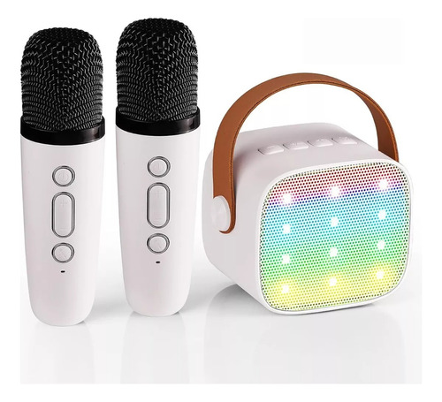 Máquina De Karaoke Con Bluetooth Y 2 Micrófonos Para Niños