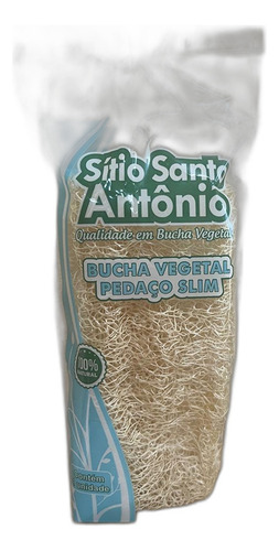 Bucha Vegetal Natural Esponja Banho Esfoliação Slim 14cm