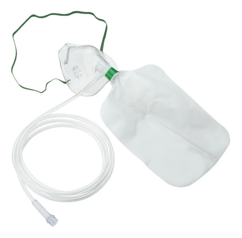 Imagen 2 de 6 de Mascarilla De Oxigeno Con Bolsa Reservorio Adulto