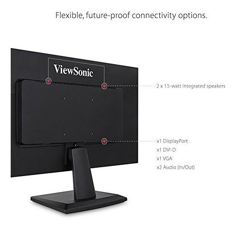 Vasm Monitor Led Entrada Dvi Vga Para Hogar Oficina Color