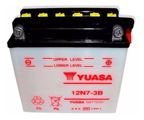 Bateria Moto Yuasa 12n7-3b - Fas Motos