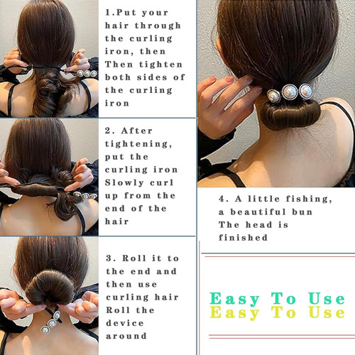 Máquina Para Hacer Moños Con Flores Brillantes, 4 Unidades,