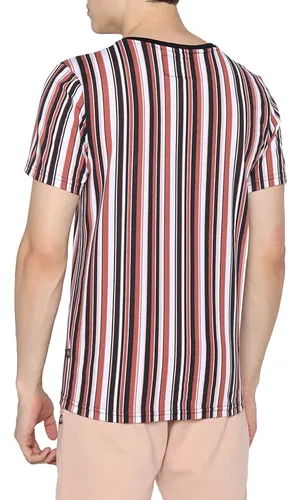 Playera rayas online hombre