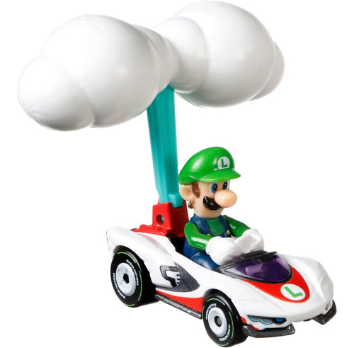 Mariokart Hot Wheels Gliders - Luigi P Wing Cloud Glider