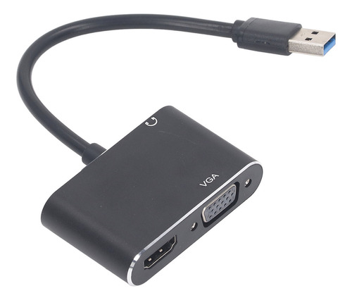 Convertidor Usb 3.0 A Vga Hd, Adaptador Hd, Acero Inoxidable