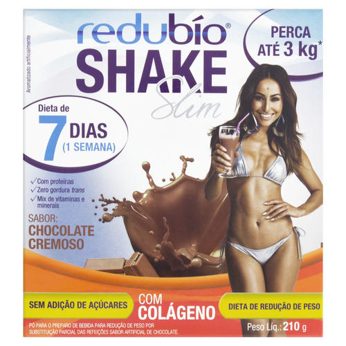 Pó para Shake para Redução de Peso Chocolate Redubío Slim Caixa 210g