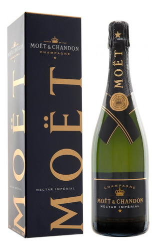 Pack De 12 Champagne Moet Chandon Nectar Imperial 750 Ml
