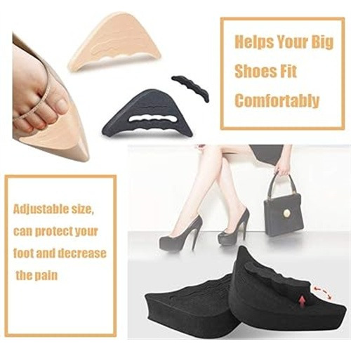 Almohadilla De Pie Relleno Para Zapatos Ajustables 2 Pares