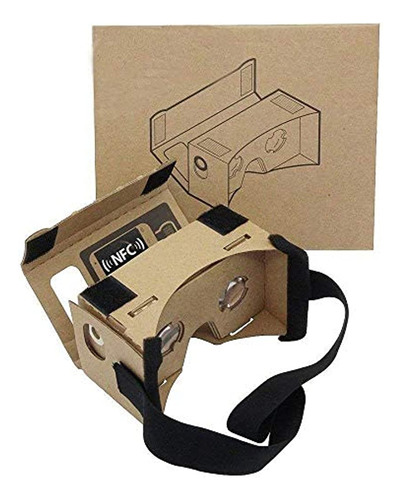 Auriculares (cardboard) Vr 3d Con Lente Óptica 3d De 3-5.5''