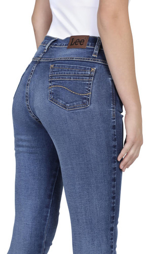 Pantalon Jeans Skinny Cintura Alta Mujer 02m3