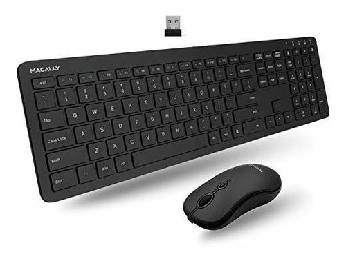 Teclado Inalámbrico Y Mouse Combo, Macally Bajo Zspq3