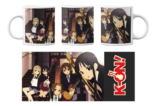 K-on Banda Seifuku Escuela Anime Taza Personalizada