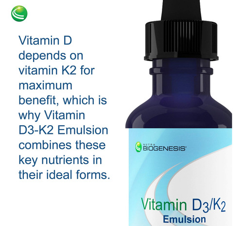 Nutra Biogenesis Vitamina D3 K2 Líquida 30 Ml