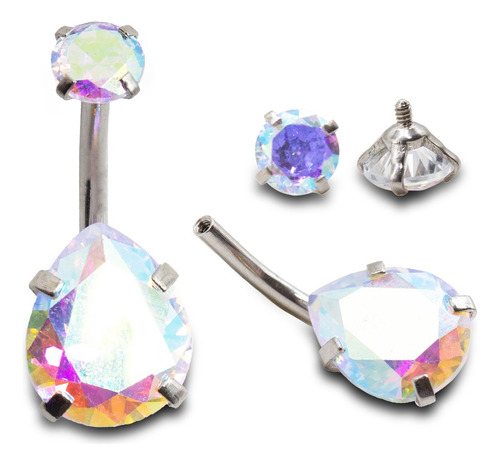 Piercing Ombligo Joyas Torna Bjggr01 Gota Gr 1.6x10x5/10 1un