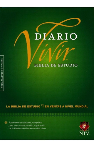 Biblia De Estudio Diario Vivir Ntv - Tapa Dura