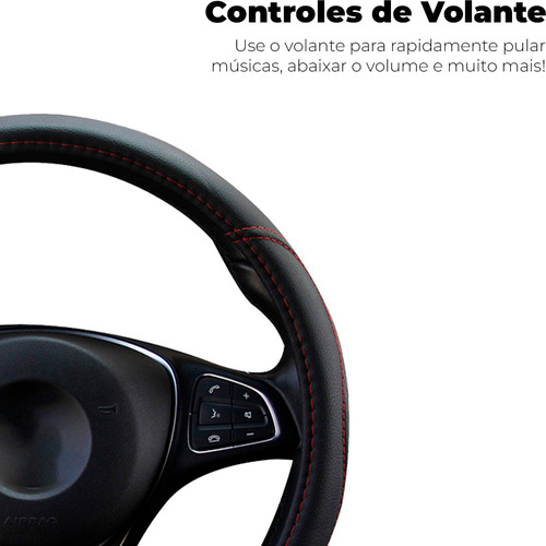 Central Multimídia Universal 1 Din Espelha Android Ios Usb