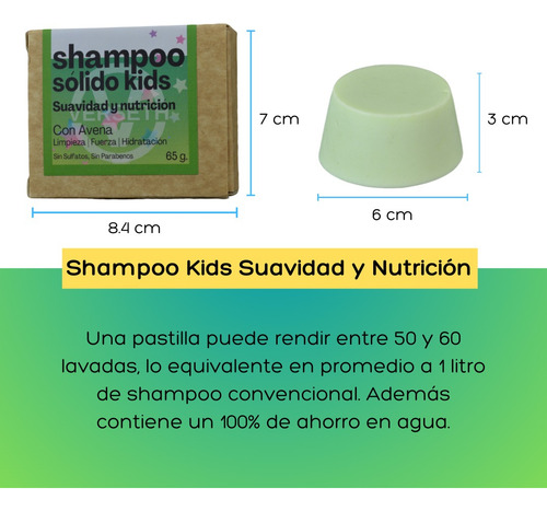 Shampoo Sólido Verseth Niños Limpieza Nutricion Vitaminas