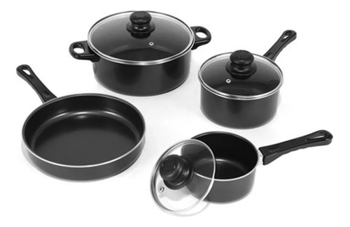 Set De Ollas 7 Piezas Bateria De Cocina Ollas Y Sartenes