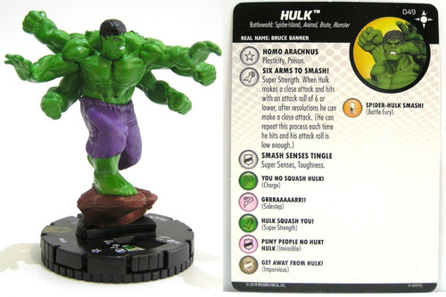 Heroclix Hulk #049 Secret Wars - Battleworld Marvel 