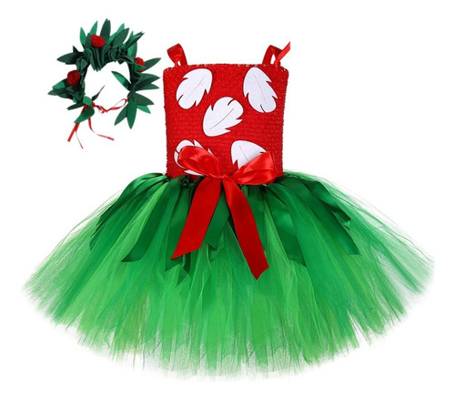 Uy Vestido De Tutú Lilo Para Niña, Disfraz De Navidad Y