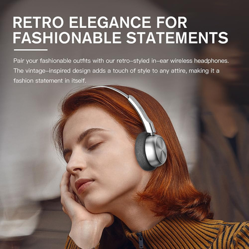 R1 Auriculares Retro Inalámbricos | Bluetooth V 5.3 | 60 ...