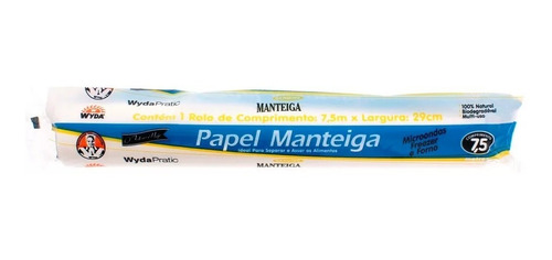 2 Rolo Papel Manteiga 29cmx7,5m Cozinha