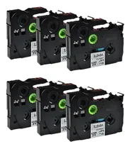 Comprar 6 Pk Negro Sobre Blanco Tz Tze 231 231 Etiqueta Cinta Compat