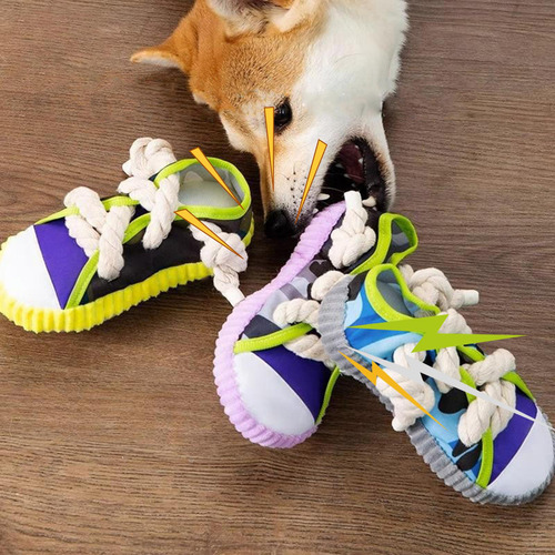 Juguete Para Morder Para Perros, Borde De Zapato Morado