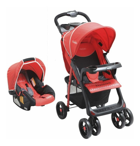 Coche De Paseo Bebesit Jazz Travel System Rojo 