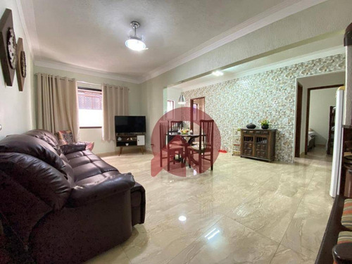Imagem 2 de 15 de Apartamento Com 1 Dormitório À Venda, 57 M² Por R$ 218.000 - Vila Guilhermina - Praia Grande/sp - Ap3434