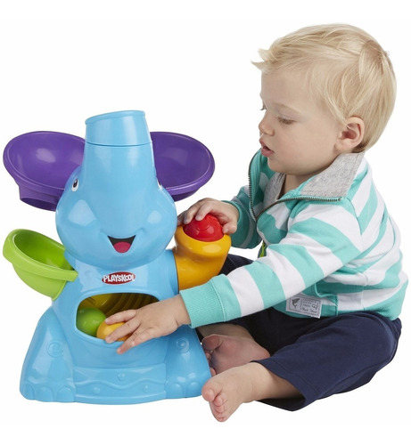 Elefante Musical Park Lanza Bolitas Playskool Para Gateo Beb