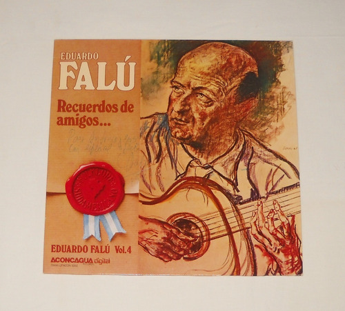 Eduardo Falú Recuerdos De Amigos Vol. 4 Lp Vinilo Firmado