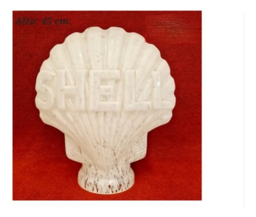 Antigua Tulipa Surtidor Nafta Shell Original Vidrio S/ Uso