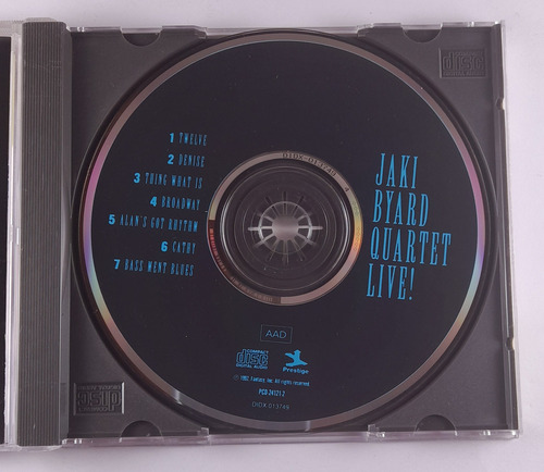 Cd Jaki Byard Quartet - Live (Usado)