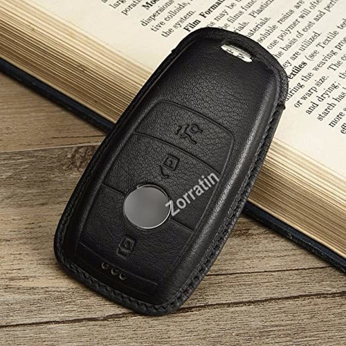 Luxury Real Leather Key Case Cover Pouch With Key Chain Fit 