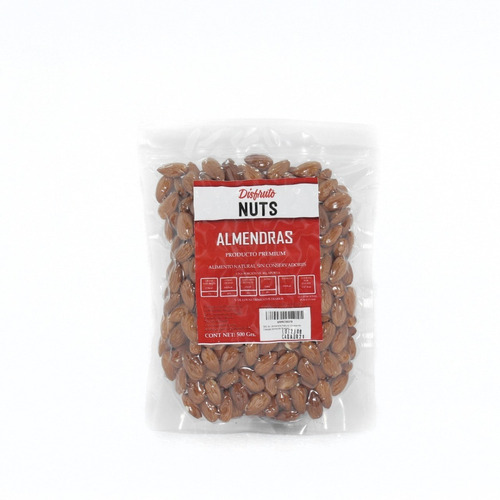 500 Gr. Almendra Natural Excelente Calidad Almonds Nueces 