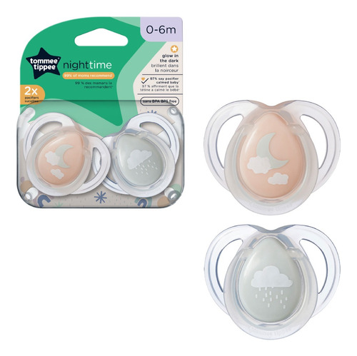 Chupetes 0-6 Meses Night Time Tommee Tippee